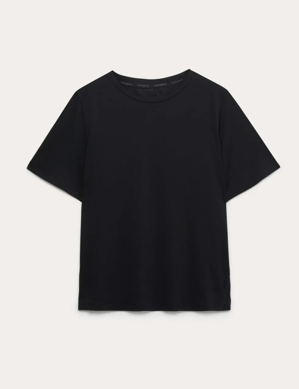 Crew Neck Mesh Panel Relaxed T-Shirt