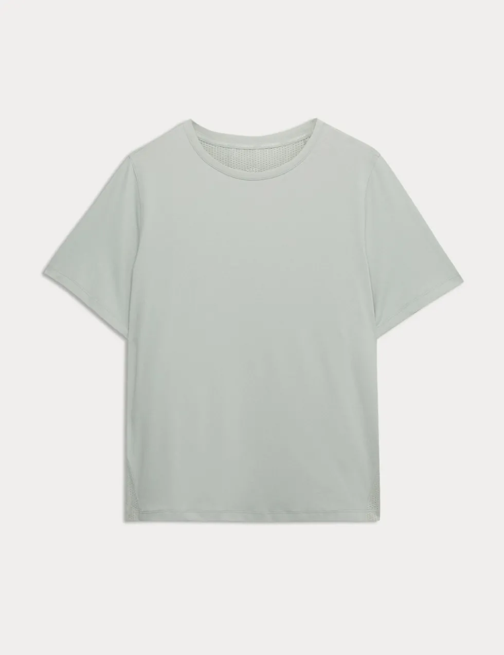 Crew Neck Mesh Panel Relaxed T-Shirt