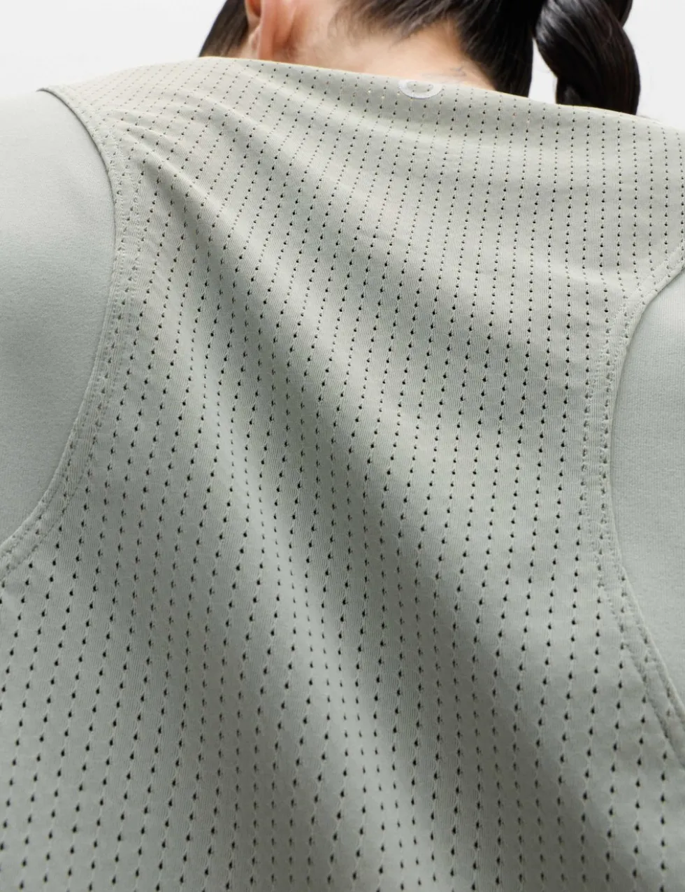 Crew Neck Mesh Panel Relaxed T-Shirt