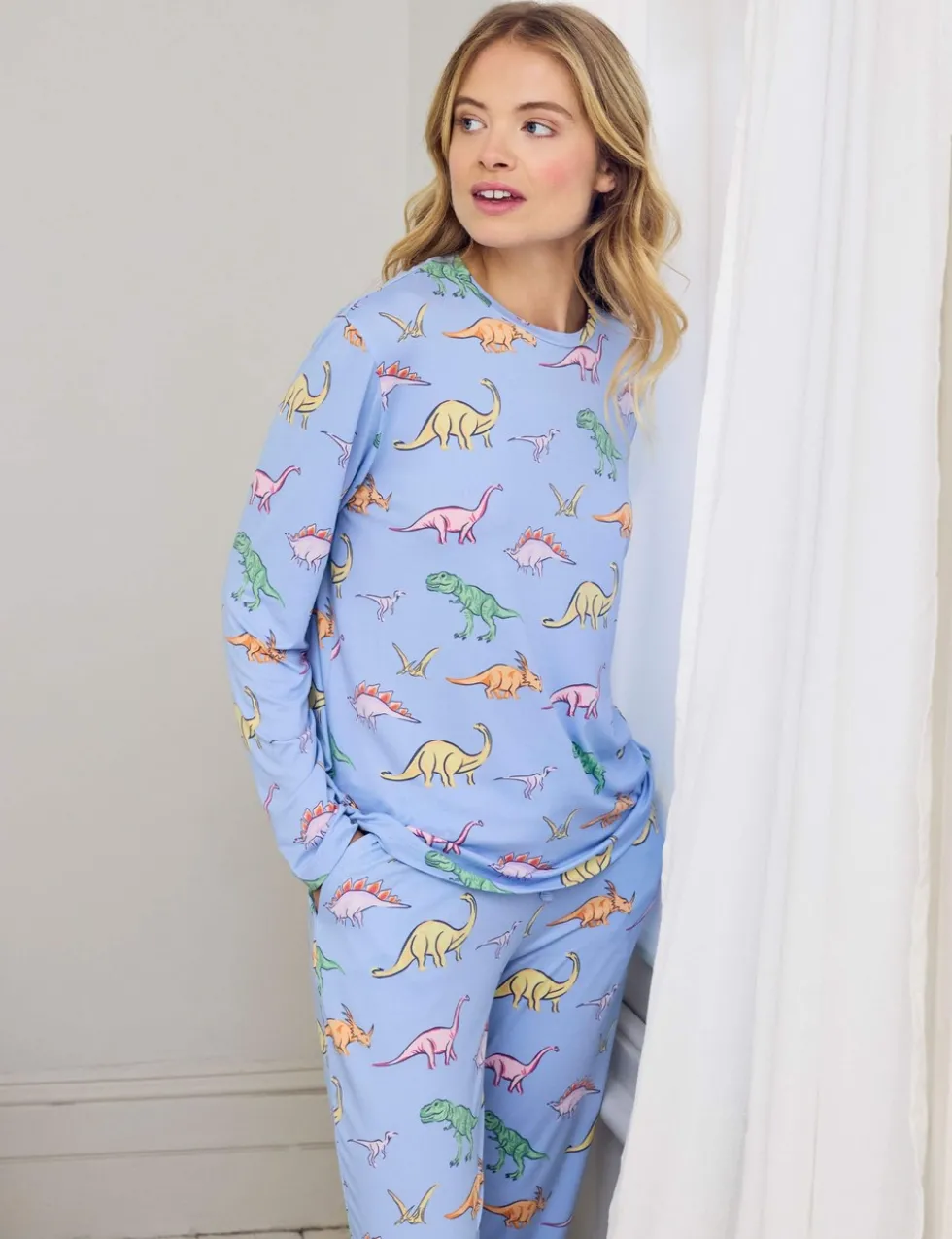 Crew Neck Printed Pyjama Set