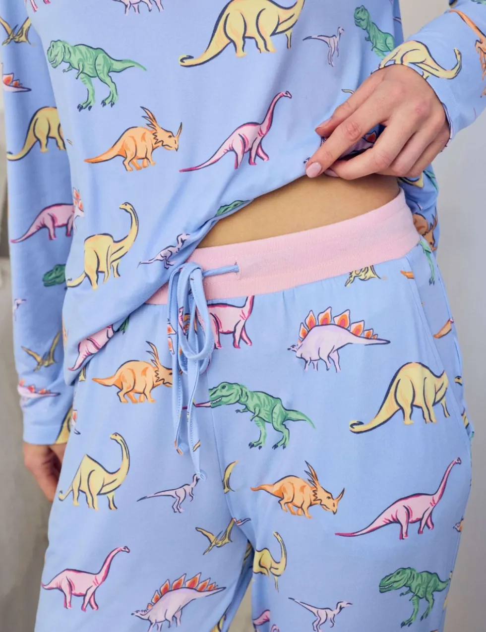 Crew Neck Printed Pyjama Set