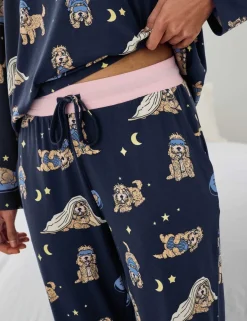 Crew Neck Printed Pyjama Set