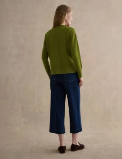 Crew Neck Split Hem Jumper