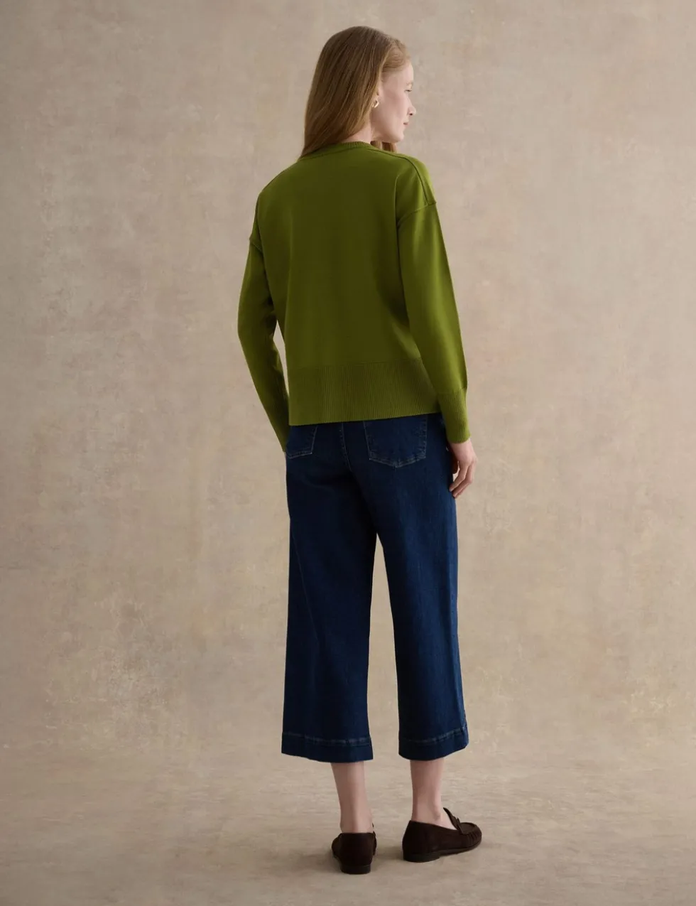 Crew Neck Split Hem Jumper