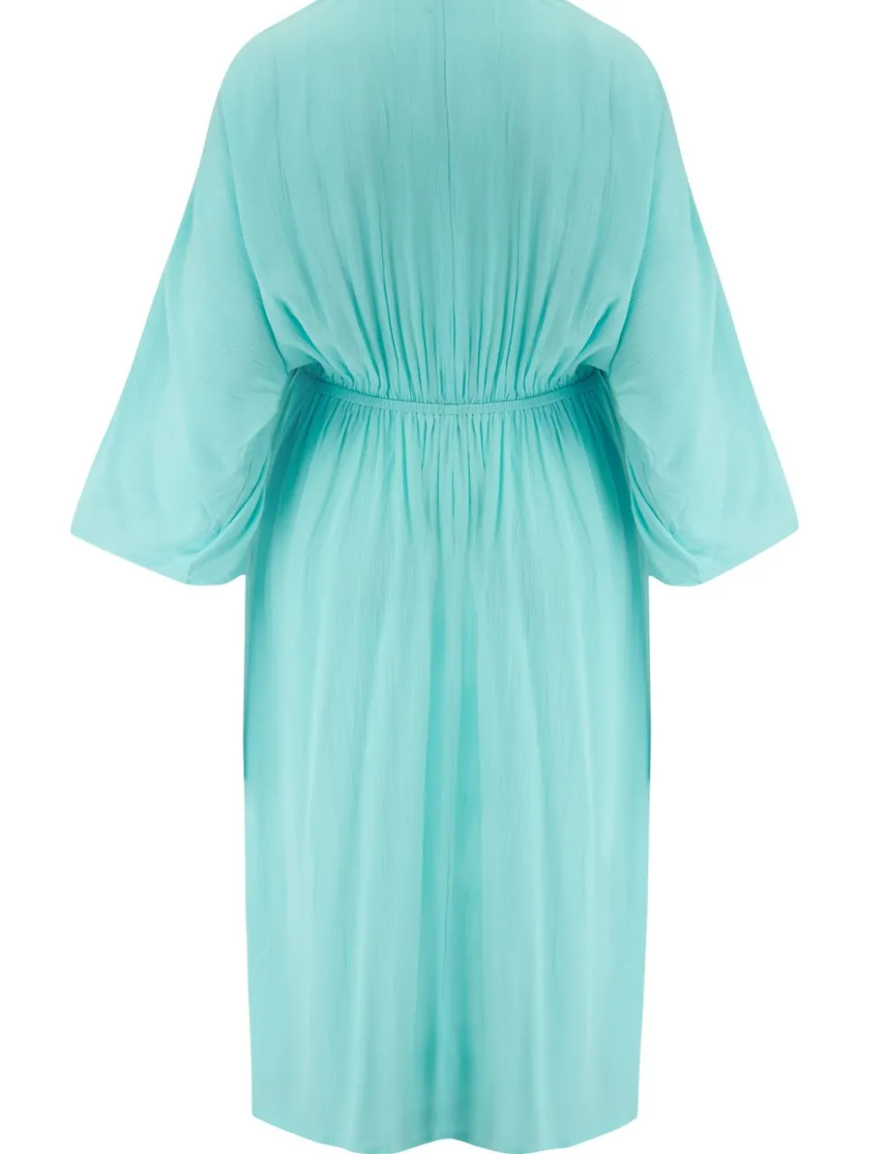 Crinkle O Ring Midi Beach Dress