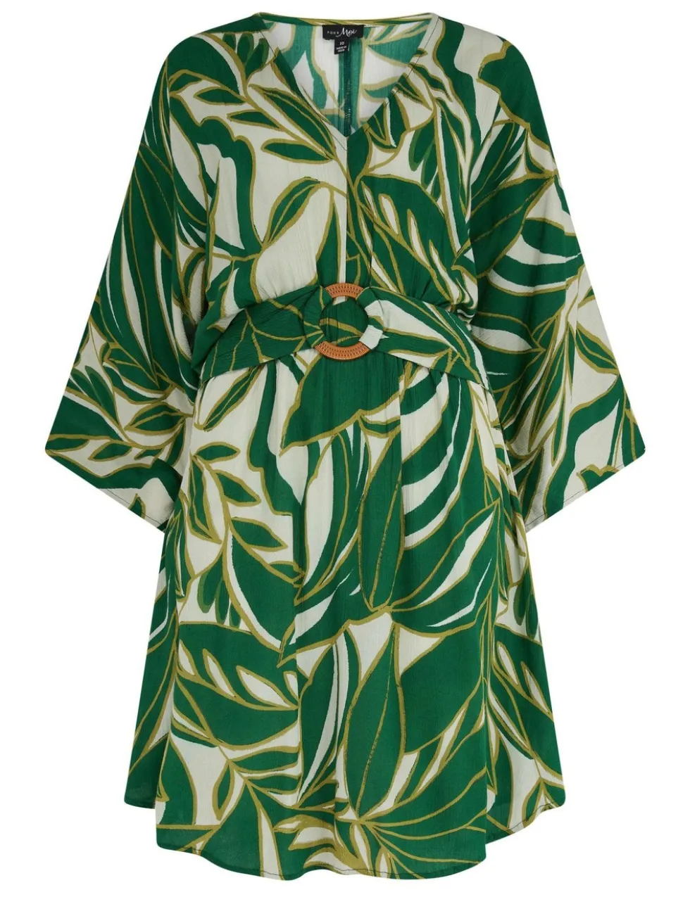 Crinkle O Ring Short Beach Kaftan