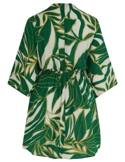 Crinkle O Ring Short Beach Kaftan