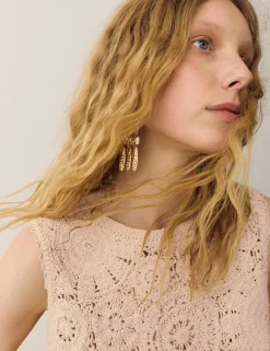 Crochet Look Knitted Vest