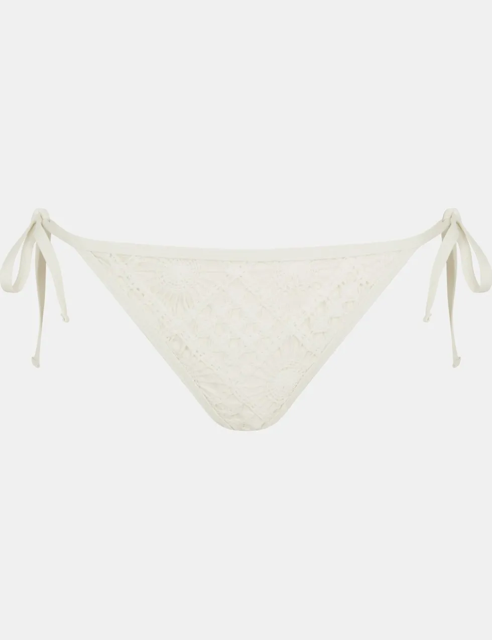 Crochet Tie Side High Leg Bikini Bottoms