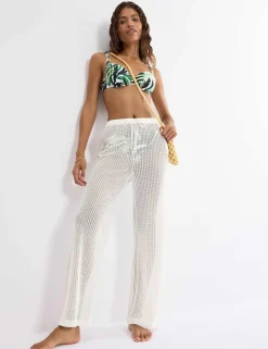 Crochet-Style Beach Trousers