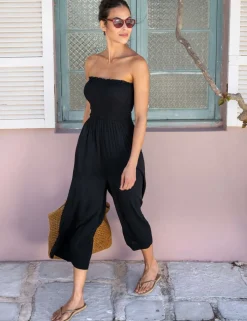 Cropped Wide Leg Jumpsuit