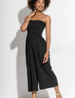 Cropped Wide Leg Jumpsuit