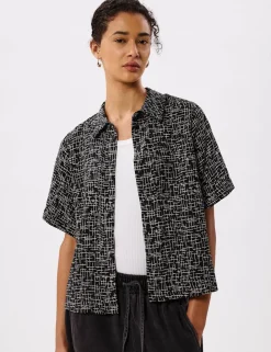Cupro Rich Printed Shirt