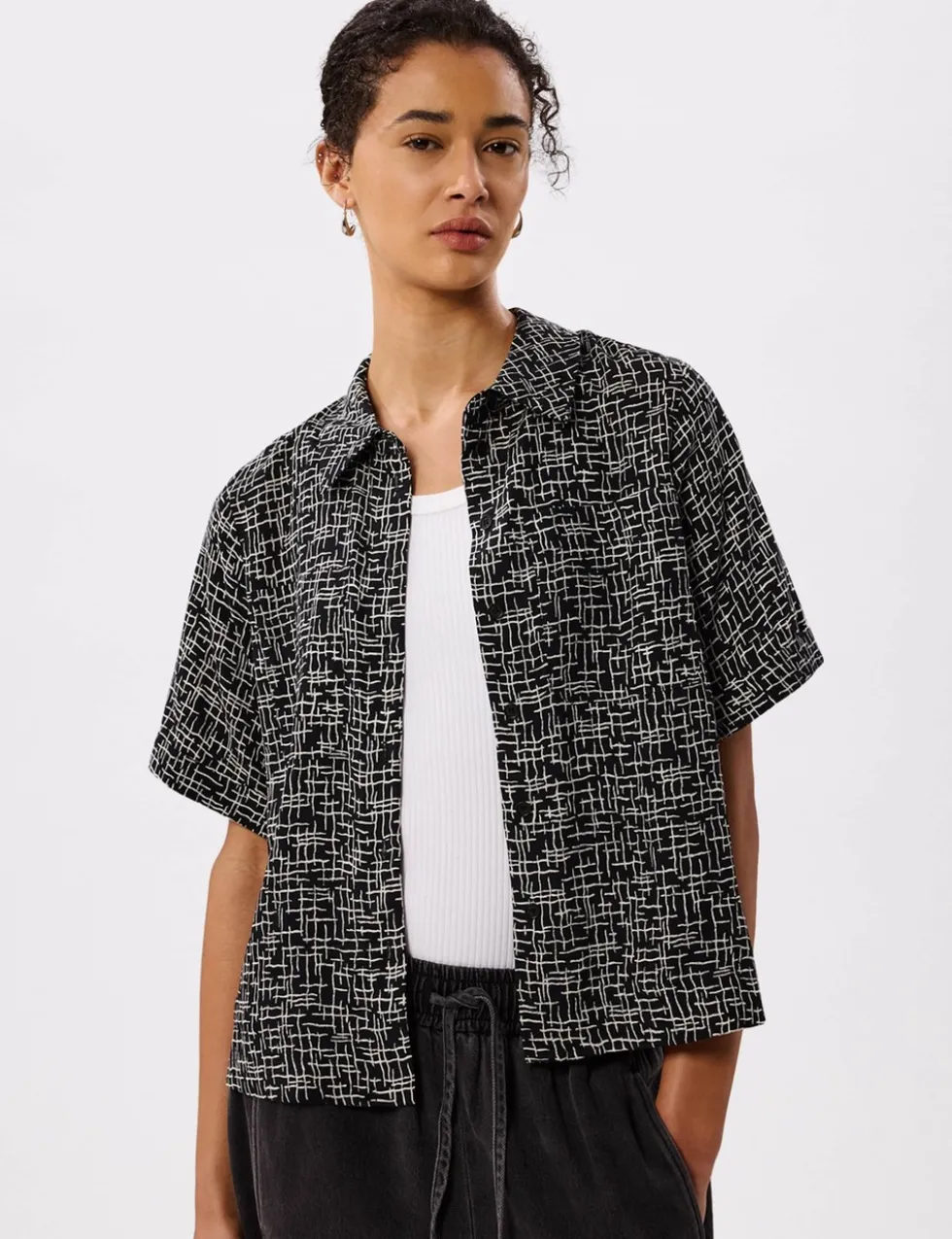 Cupro Rich Printed Shirt