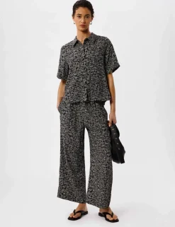 Cupro Rich Printed Shirt