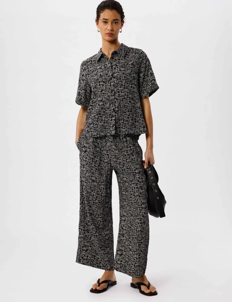 Cupro Rich Printed Shirt