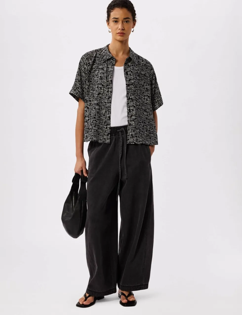 Cupro Rich Printed Shirt