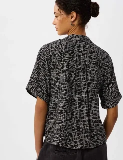 Cupro Rich Printed Shirt