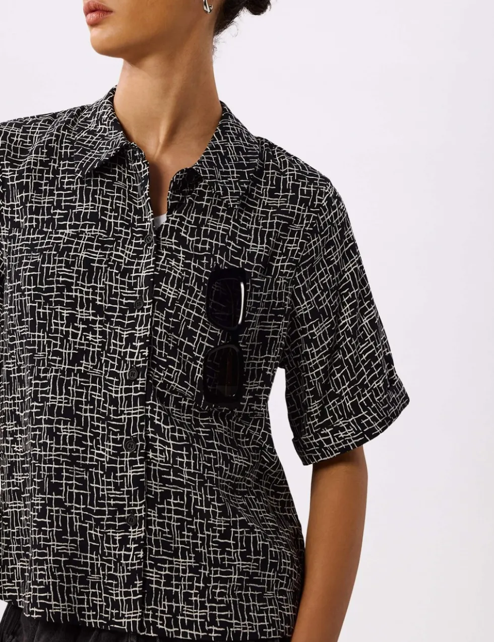 Cupro Rich Printed Shirt