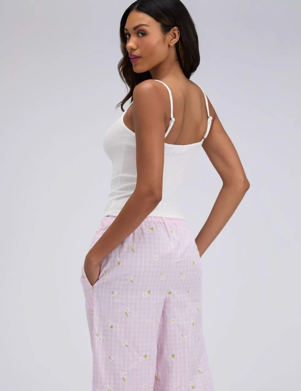 Daisy Gingham Cami Pyjama Set