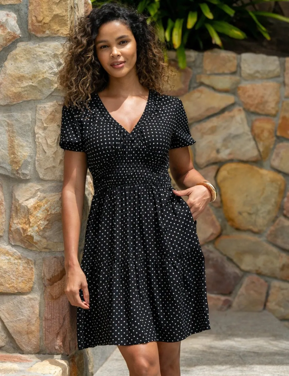 Danielle Elasticated Chanel Tiered Short Dress