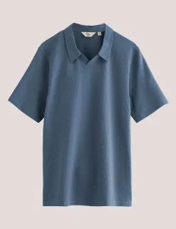 Delray Cotton Rich Waffle Polo Shirt