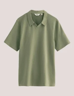 Delray Cotton Rich Waffle Polo Shirt