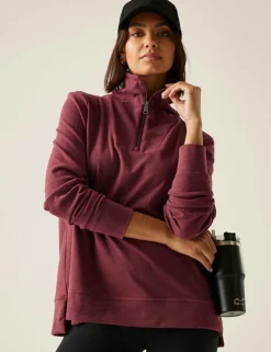 Demmi Funnel Neck Half Zip Sweatshirt