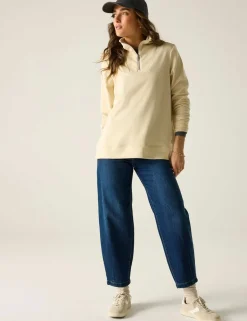 Demmi Funnel Neck Half Zip Sweatshirt