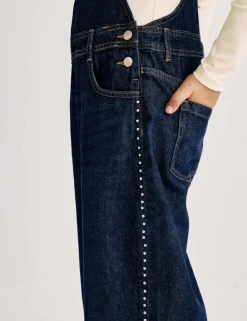 Denim Barrel Dungarees (6-16 Yrs)