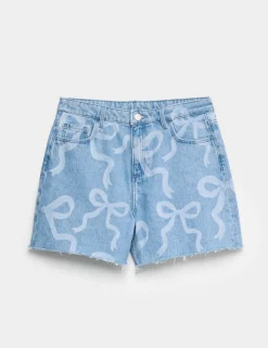 Denim Bow Shorts (6-16 Yrs)