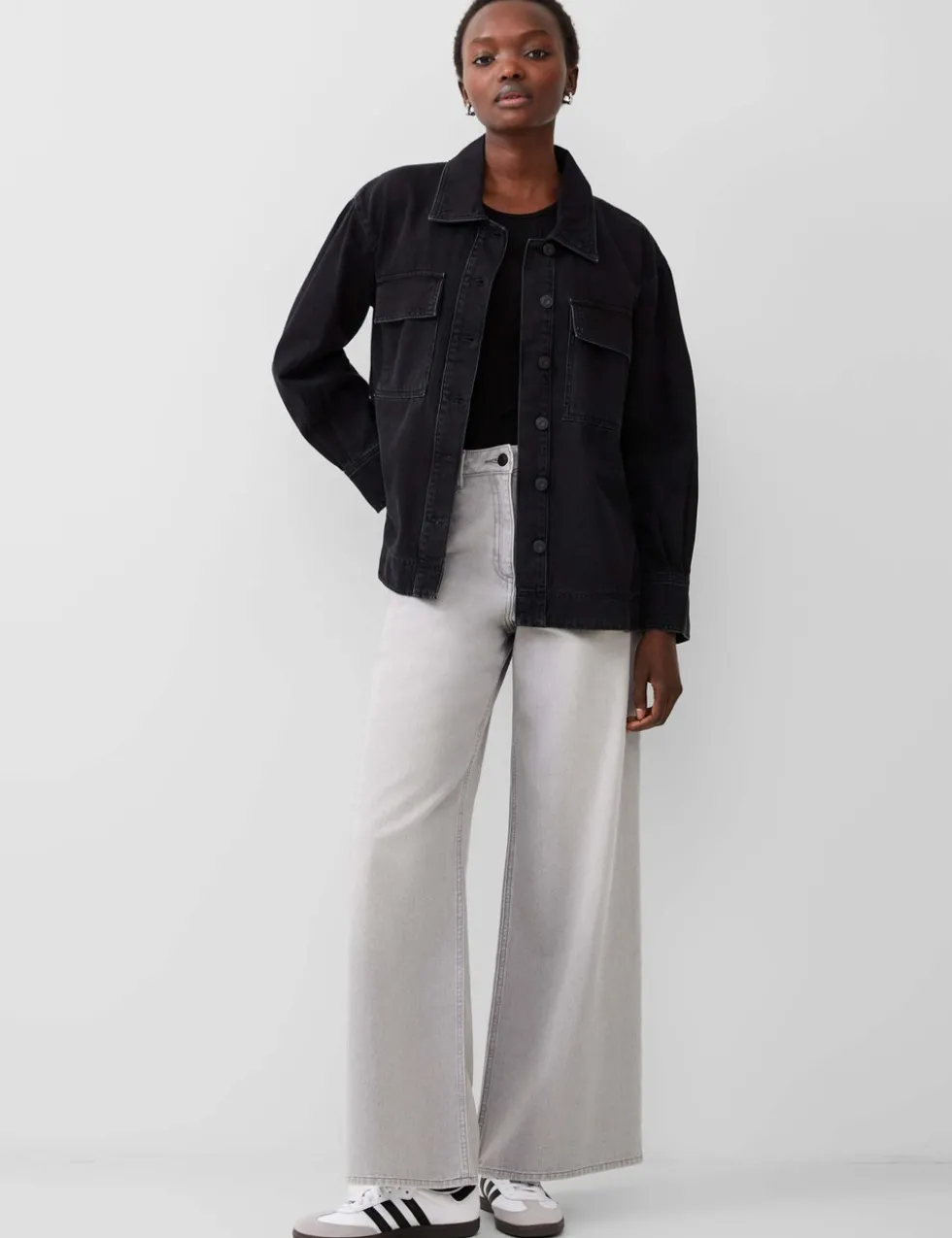 Denim Collared Jacket