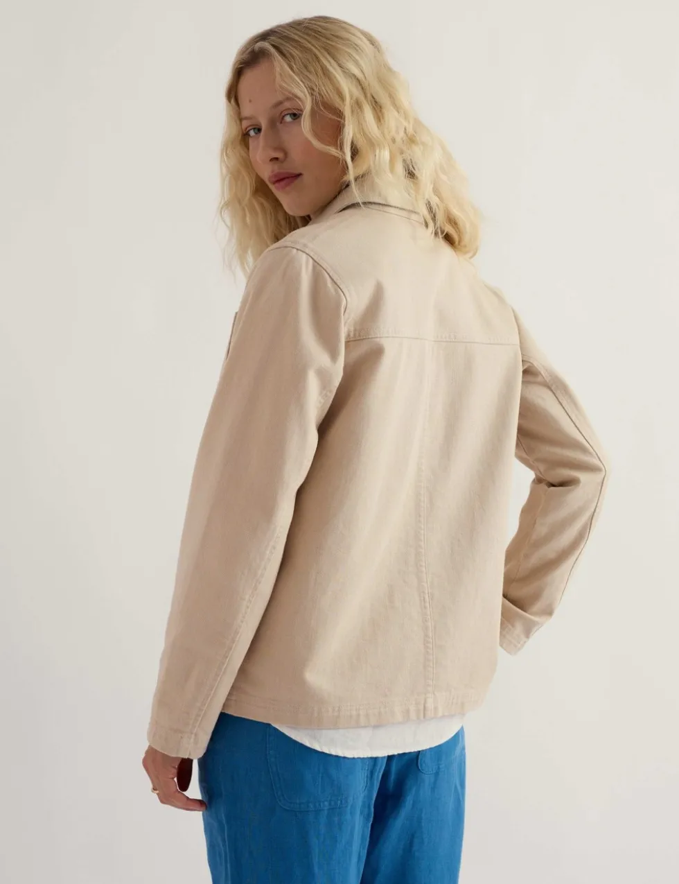 Denim Collared Jacket