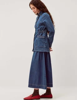 Denim Collared Jacket