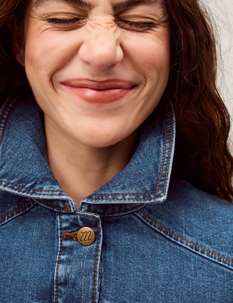 Denim Collared Jacket