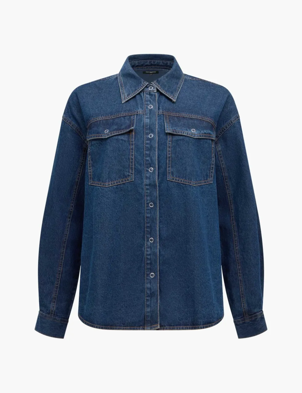 Denim Collared Pocket Detail Shirt