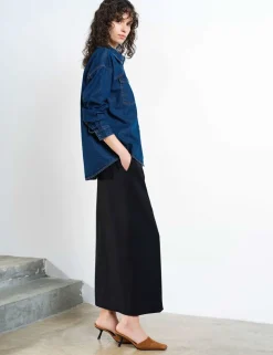 Denim Collared Pocket Detail Shirt