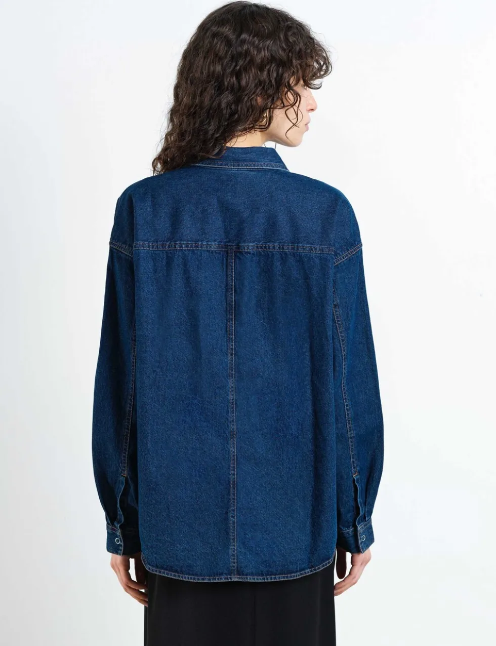 Denim Collared Pocket Detail Shirt