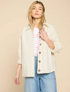 Denim Collared Relaxed Jacket