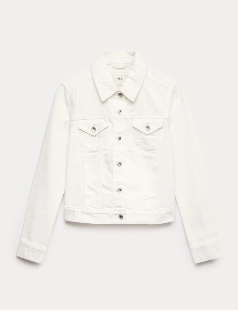 Denim Collared Short Trucker Jacket