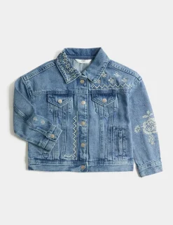 Denim Cross Stitch Jacket (2-10 Yrs)
