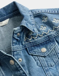 Denim Cross Stitch Jacket (2-10 Yrs)