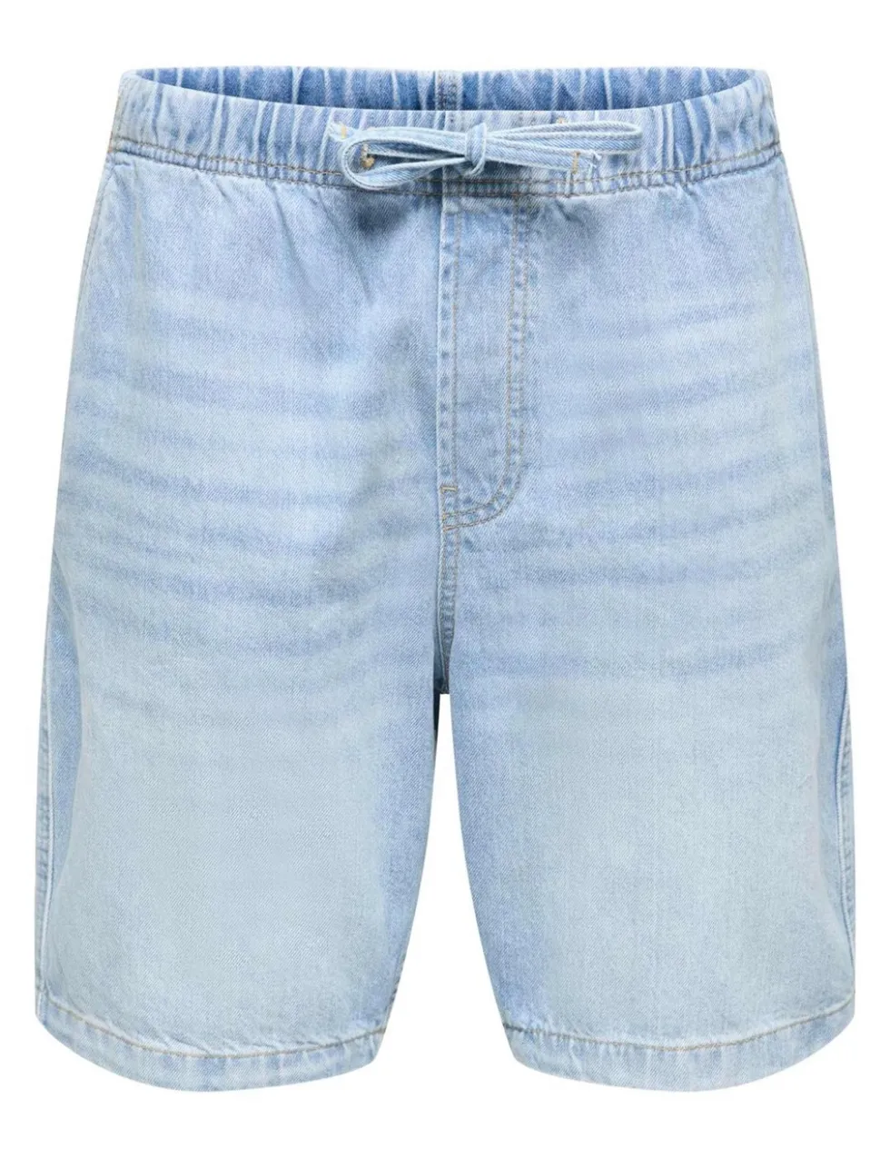 Denim Drawstring Shorts