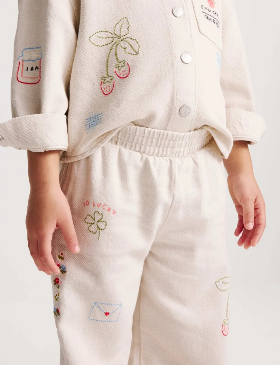 Denim Embroidered Jeans (1-8 Yrs)