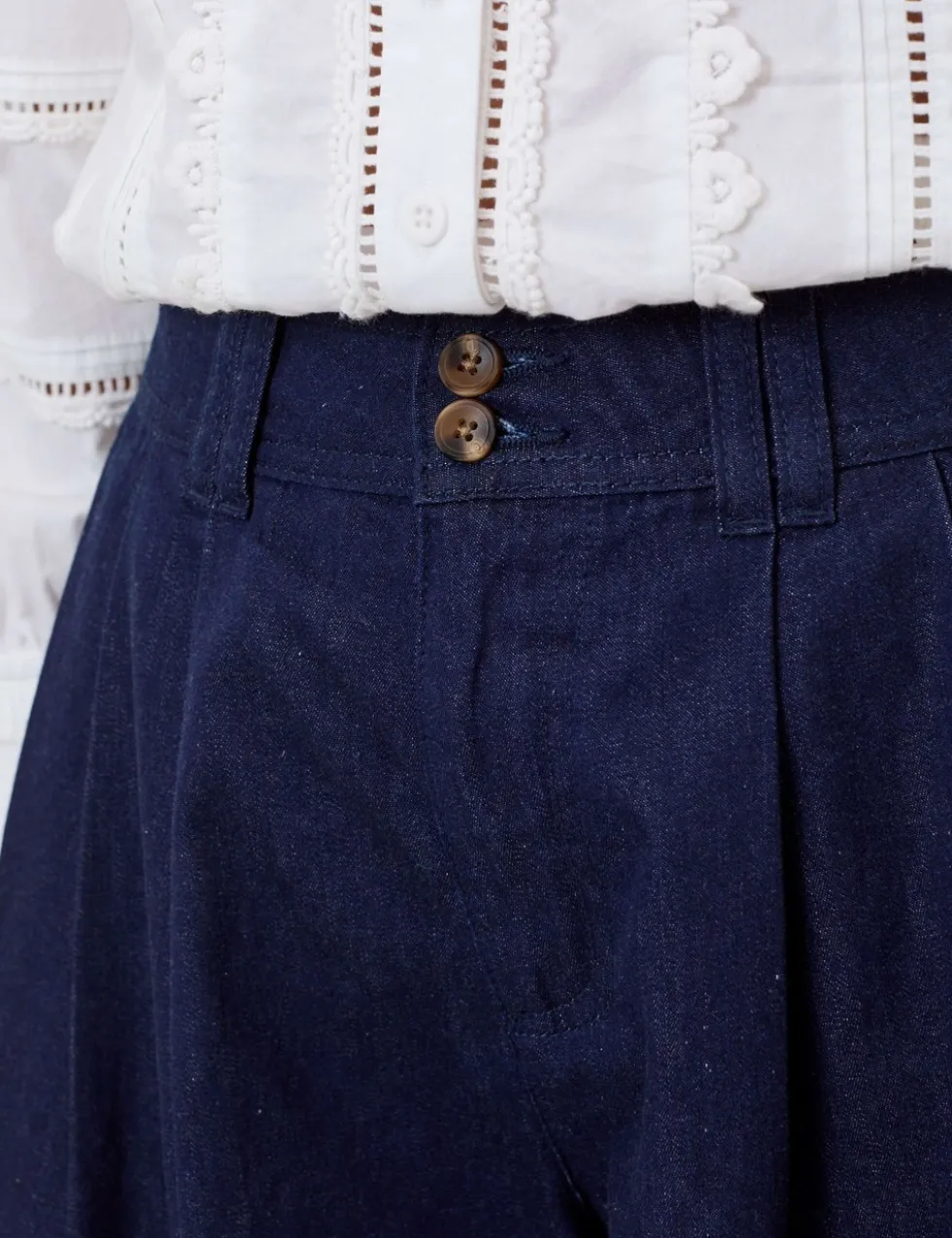 Denim High Waisted Shorts