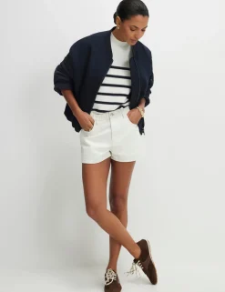 Denim High Waisted Shorts