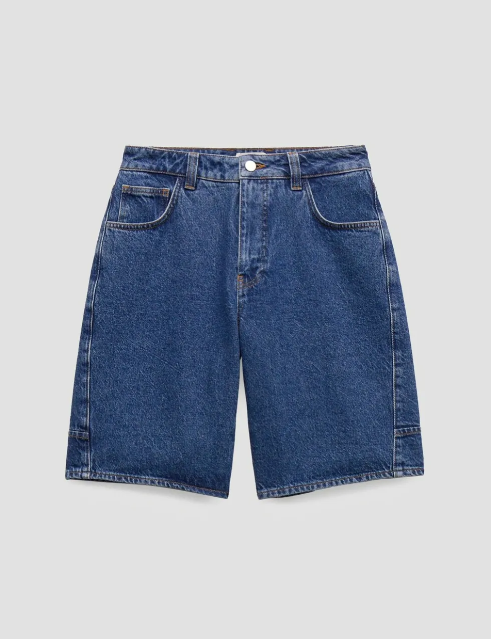 Denim Knee Length Shorts