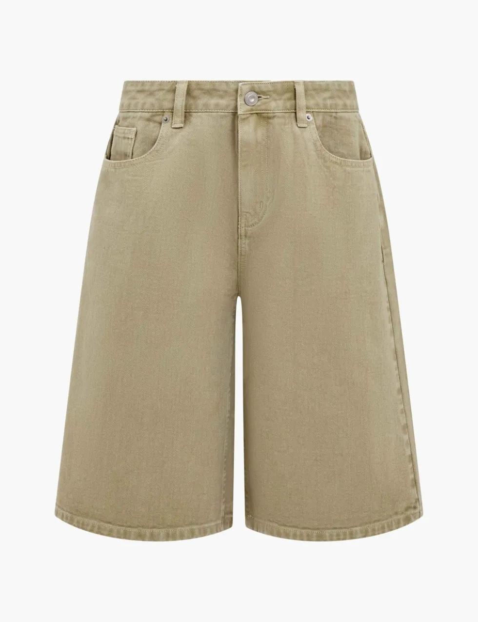 Denim Knee Length Shorts