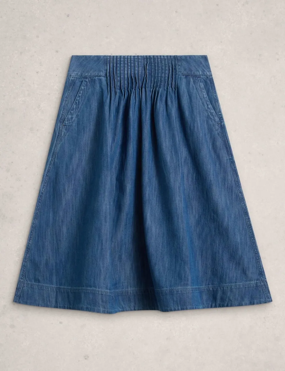 Denim Midi Skirt