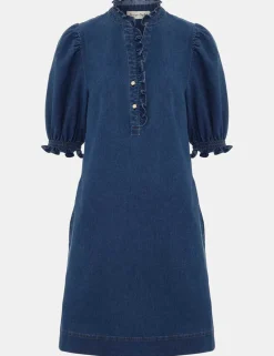 Denim Mini Shift Dress